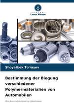 Bestimmung der Biegung verschiedener Polymermaterialien von Automobilen