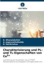 Charakterisierung und PL- und TL-Eigenschaften von Ce3+