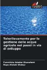 Telerilevamento per la gestione delle acque agricole nei paesi in via di sviluppo