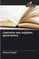 Costruire una migliore governance