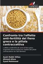 Confronto tra l'effetto anti-fertilità del fieno greco e la pillola contraccettiva