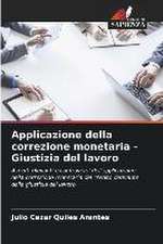 Applicazione della correzione monetaria - Giustizia del lavoro