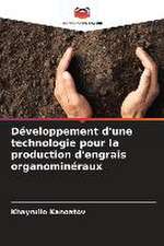 Développement d'une technologie pour la production d'engrais organominéraux