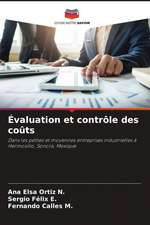 Évaluation et contrôle des coûts