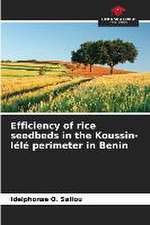 Efficiency of rice seedbeds in the Koussin-lélé perimeter in Benin