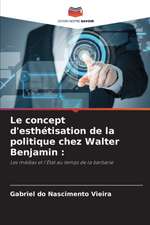 Le concept d'esthétisation de la politique chez Walter Benjamin :