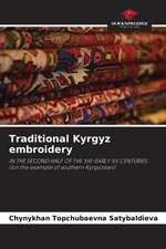 Traditional Kyrgyz embroidery