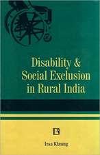 Disability and Social Exclusion in Rural India