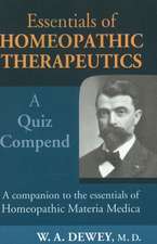 Essentials of Homoeopathic Therapeutics