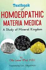 Text Book Of Homoeopathic Materia Medica