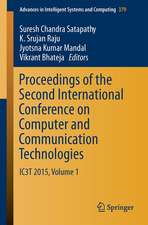 Proceedings of the Second International Conference on Computer and Communication Technologies: IC3T 2015, Volume 1