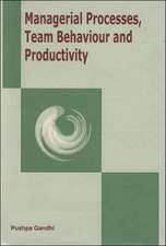 Managerial Processes, Team Behaviour & Productivity