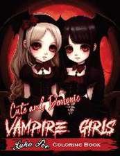 Cute and Demonic Vampire Girls: A Spooky and Playful Coloring Adventure