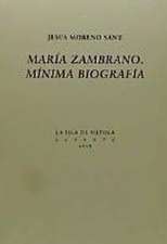 María Zambrano : mínima biografía