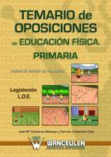 Temario de Oposiciones de Educacion Fisica Para Primaria