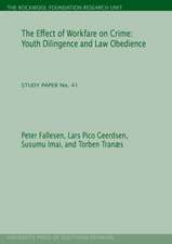 The Effect of Workfare on Crime: Youth Diligence and Law Obedience (the Rockwool Foundation Research Unit. Study Paper No. 41)