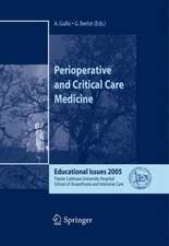 Perioperative and Critical Care Medicine: Educational Issues 2005