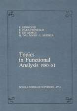 Topics in functional analysis 1980-81