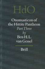 Onomasticon of the Hittite Pantheon, Volume 3: Part Three