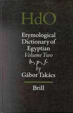 Etymological Dictionary of Egyptian, Volume 2: Volume Two: b-, p-, f-