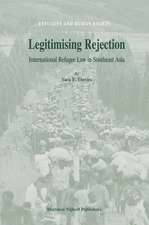 Legitimising Rejection: International Refugee Law in Southeast Asia