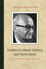 Studies in Islamic History and Institutions