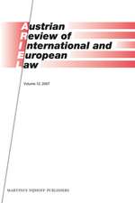 Austrian Review of International and European Law, Volume 12 (2007)