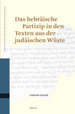 Das hebräische Partizip in den Texten aus der judäischen Wüste