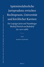 Spätmittelalterliche Jurisprudenz zwischen Rechtspraxis, Universität und kirchlicher Karriere: Der Leipziger Jurist und Naumburger Bischof Dietrich von Bocksdorf (ca. 1410-1466)