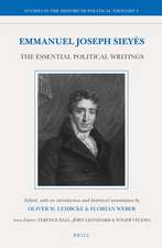 Emmanuel Joseph Sieyès: The Essential Political Writings