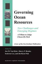 Governing Ocean Resources: New Challenges and Emerging Regimes: A Tribute to Judge Choon-Ho Park