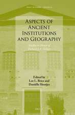 Aspects of Ancient Institutions and Geography