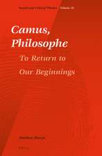 Camus, Philosophe: To Return to our Beginnings