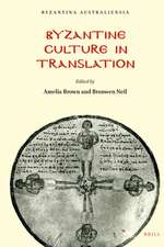 Byzantine Culture in Translation