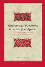 The Function of the Speeches in the Acts of the Apostles: A Key to Interpretation of Luke’s Use of Speeches in Acts