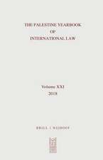 The Palestine Yearbook of International Law (2018)