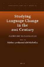 Studying Language Change in the 21st Century: Theory and Methodologies