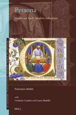 Persona: Studies on Early Modern Education