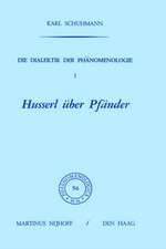 Die Dialektik der Phänomenologie I: Husserl über Pfänder