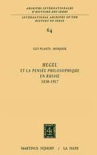 Hegel et la pensée philosophique en Russie, 1830-1917