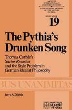 The Pythia’s Drunken Song: Thomas Carlyle’s Sartor Resartus and the Style Problem in German Idealist Philosophy