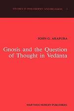 Gnosis and the Question of Thought in Vedānta