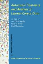 Automatic Treatment and Analysis of Learner Corpus Data