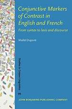 Conjunctive Markers of Contrast in English and French