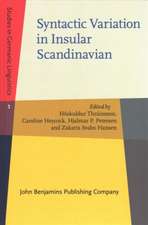 Syntactic Variation in Insular Scandinavian