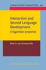 Interaction and Second Language Development: A Vygotskian Perspective