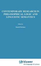 Contemporary Research in Philosophical Logic and Linguistic Semantics