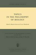 Topics in the Philosophy of Biology