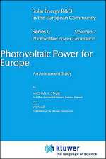 Photovoltaic Power for Europe: An Assessment Study