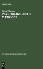 Psycholinguistic Matrices: Investigation into Osgood and Morris